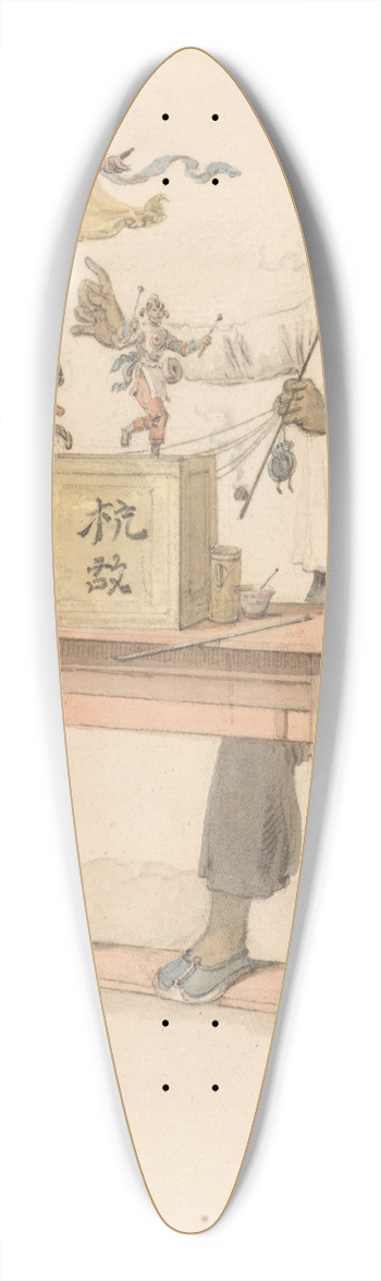 William Alexander - A Raree Show 39.3 inch art pintail longboard deck