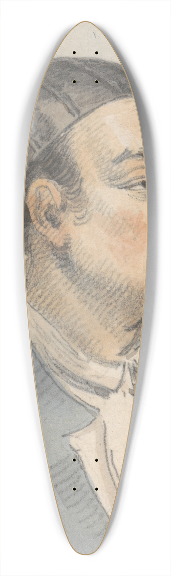 William Alexander - Portrait of a Chinese Man 39.3 inch art pintail longboard deck