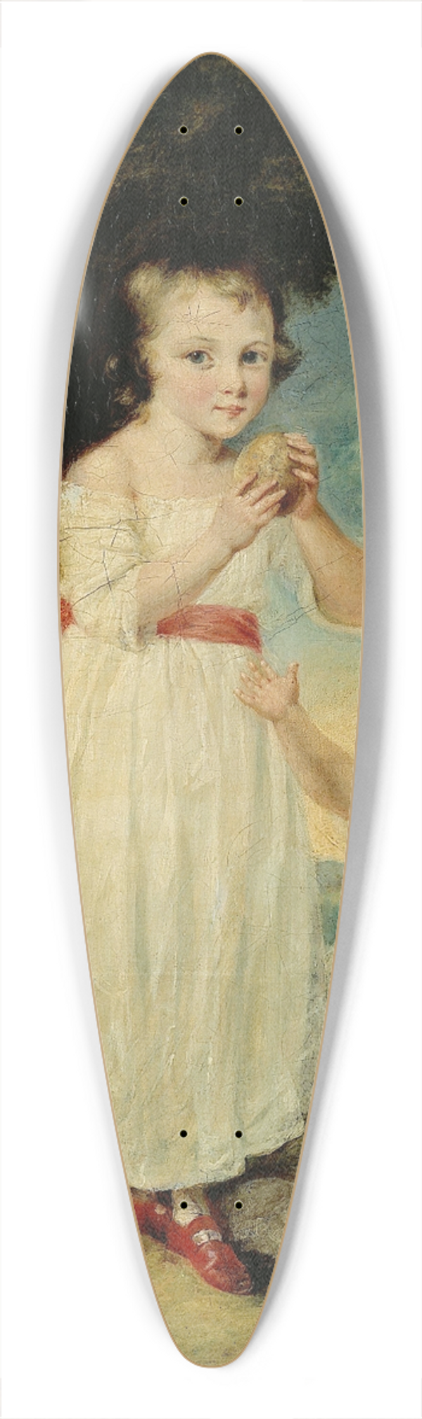 William Artaud - Portrait de deux fillettes, dit Les Gteaux 39.3 inch art pintail longboard deck