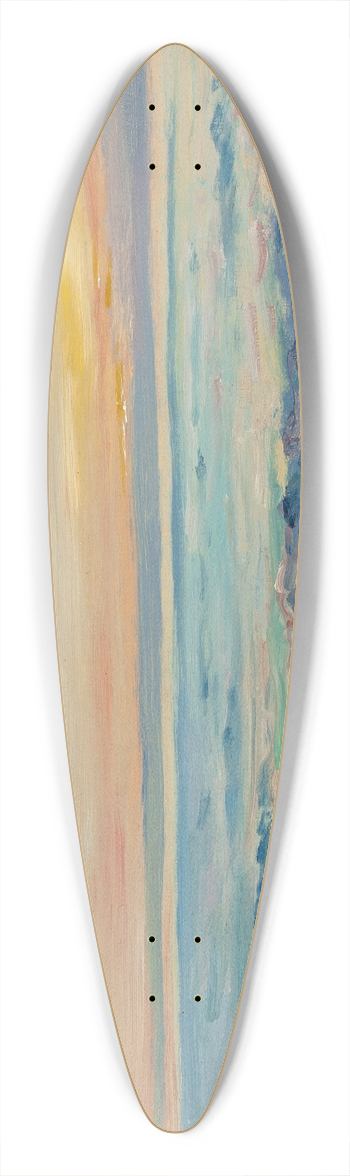 William Blair Bruce - Coastal View 39.3 inch art pintail longboard deck