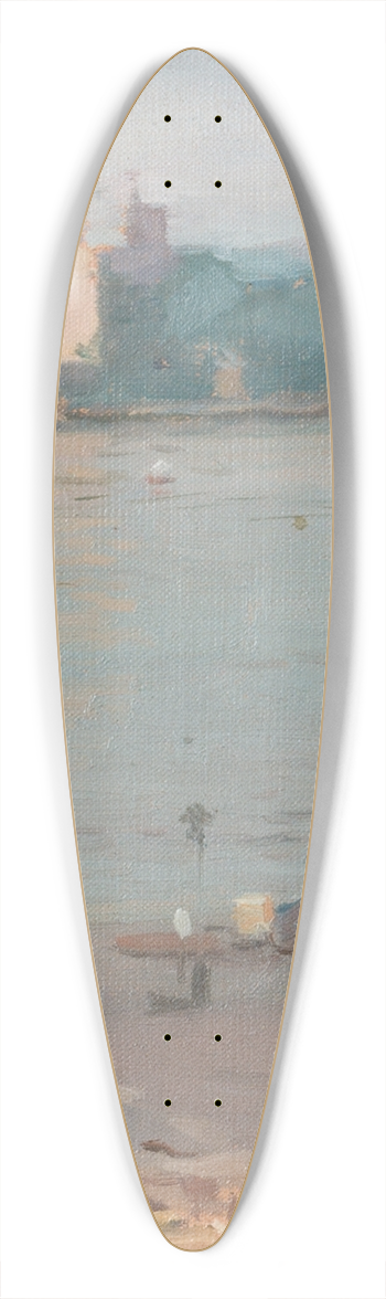 William Blair Bruce - On the Quay 39.3 inch art pintail longboard deck