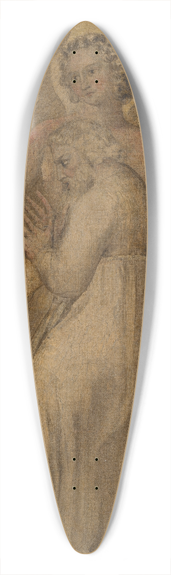William Blake - St. Matthew 39.3 inch art pintail longboard deck