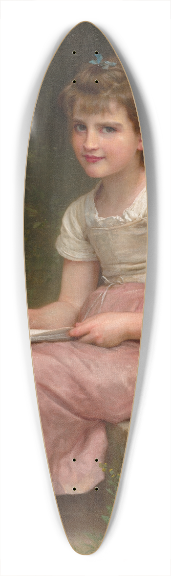 William Bouguereau - A Calling 39.3 inch art pintail longboard deck