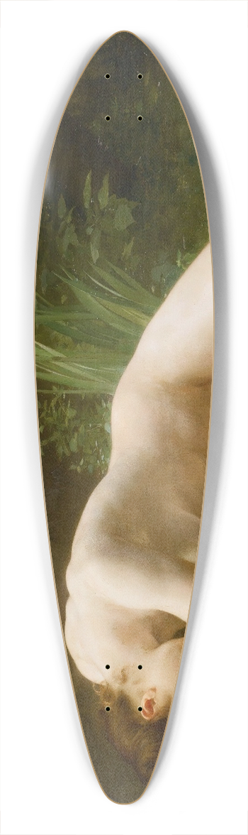 William Bouguereau - Biblis 39.3 inch art pintail longboard deck