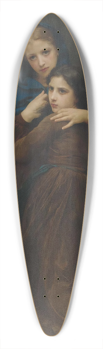 William Bouguereau - Lorage 39.3 inch art pintail longboard deck