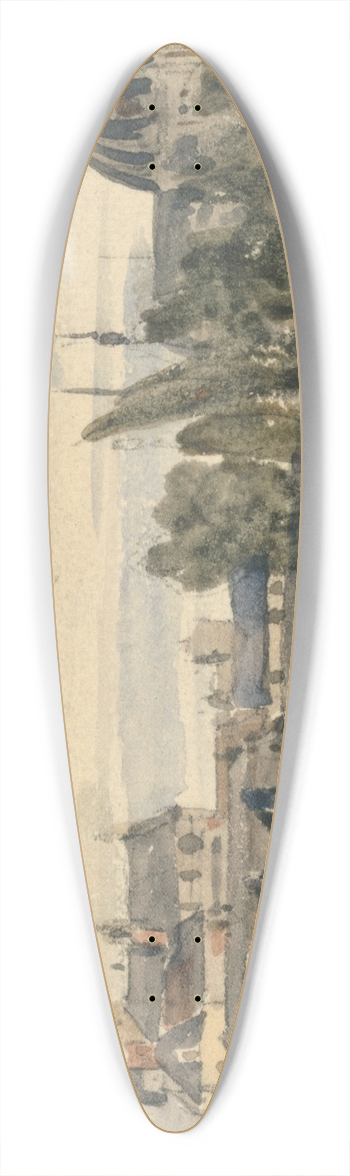 William Callow - Versailles 39.3 inch art pintail longboard deck