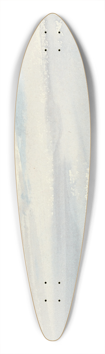 William Callow - View of Paris from Charenton 39.3 inch art pintail longboard deck
