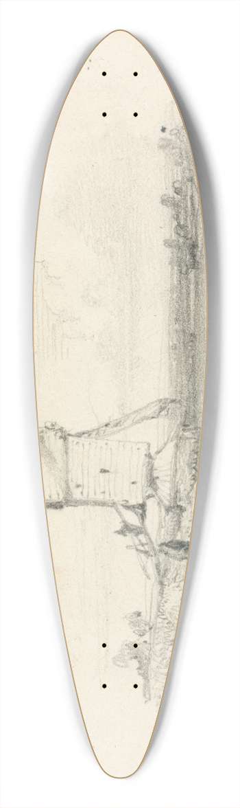 William Callow - Windmill 39.3 inch art pintail longboard deck