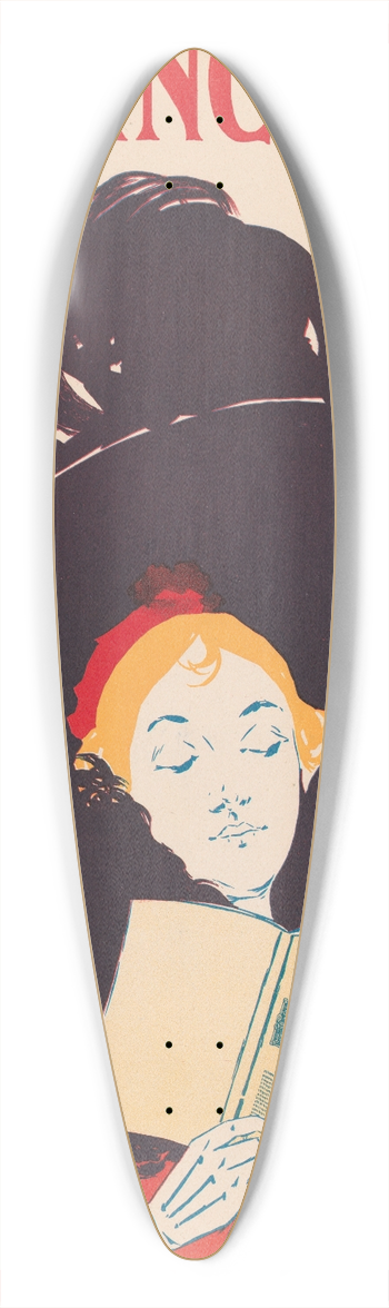 William Carqueville - Lippincotts February 39.3 inch art pintail longboard deck