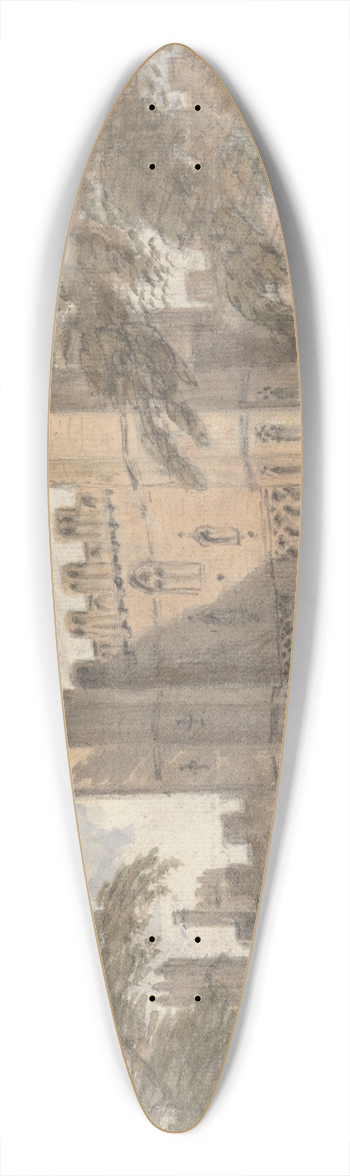 William Crotch - Battle Abbey, Sept. 8, 1807 39.3 inch art pintail longboard deck