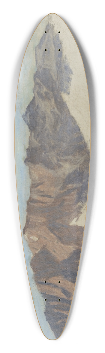 William de Goumois - Mountains of Savoie 39.3 inch art pintail longboard deck