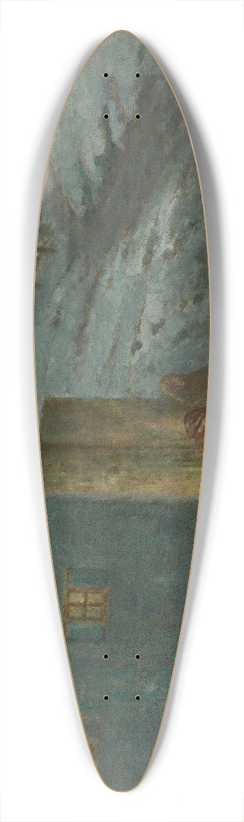 William Degouve de Nuncques - The Caravan 39.3 inch art pintail longboard deck
