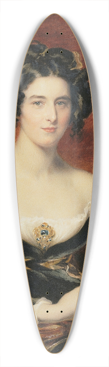 William Derby - Sarah, Lady Lyndhurst (after Lawrence) 39.3 inch art pintail longboard deck