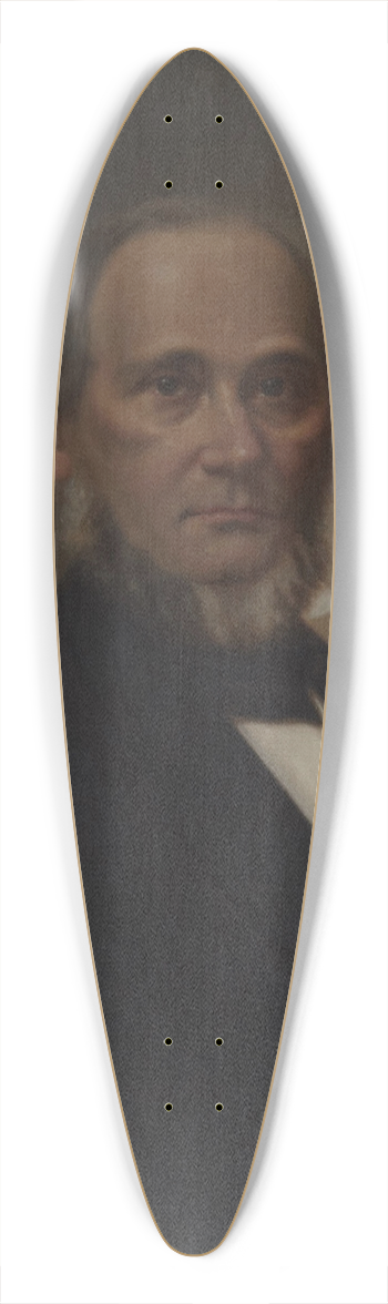 William Drooke Harrison - George Tyler Olmsted (1804-1876) 39.3 inch art pintail longboard deck