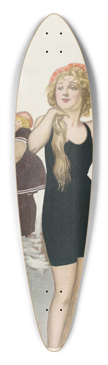 William Ely Hill - What are the wild wives saying 39.3 inch art pintail longboard deck