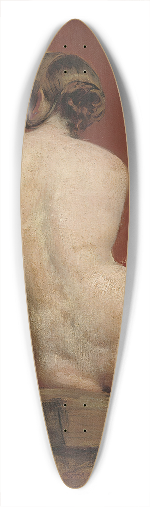 William Etty - Seated female nude 39.3 inch art pintail longboard deck