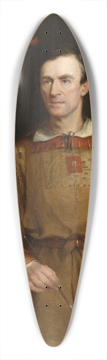 William Fisk - George Catlin 39.3 inch art pintail longboard deck