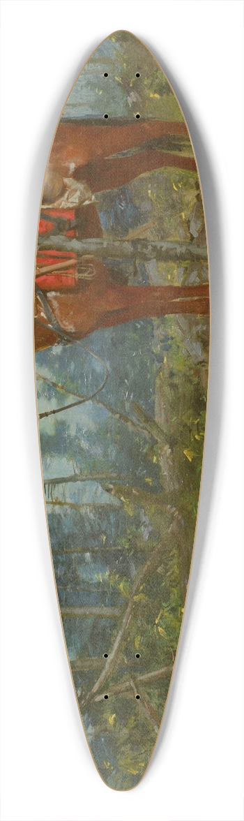 William Gilbert Gaul - Faithful Unto Death (Taps) 39.3 inch art pintail longboard deck