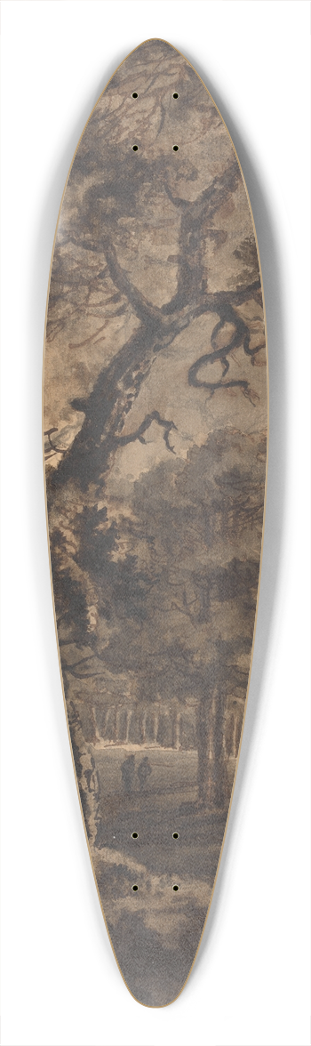 William Gilpin - Forest Scene 39.3 inch art pintail longboard deck