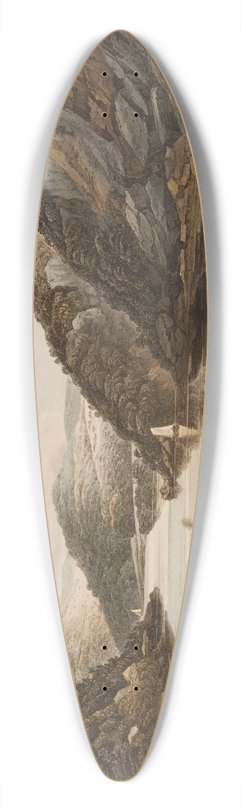 William Guy Wall - View near Fort Montgomery 39.3 inch art pintail longboard deck