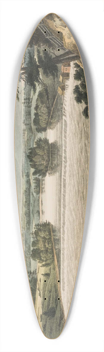 William Guy Wall - View near Sandy Hill 39.3 inch art pintail longboard deck