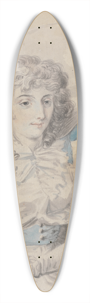 William Hamilton - Miss Charlotte Sandby 39.3 inch art pintail longboard deck