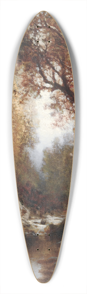 William Hart - Autumn Scene in the Adirondacks 39.3 inch art pintail longboard deck
