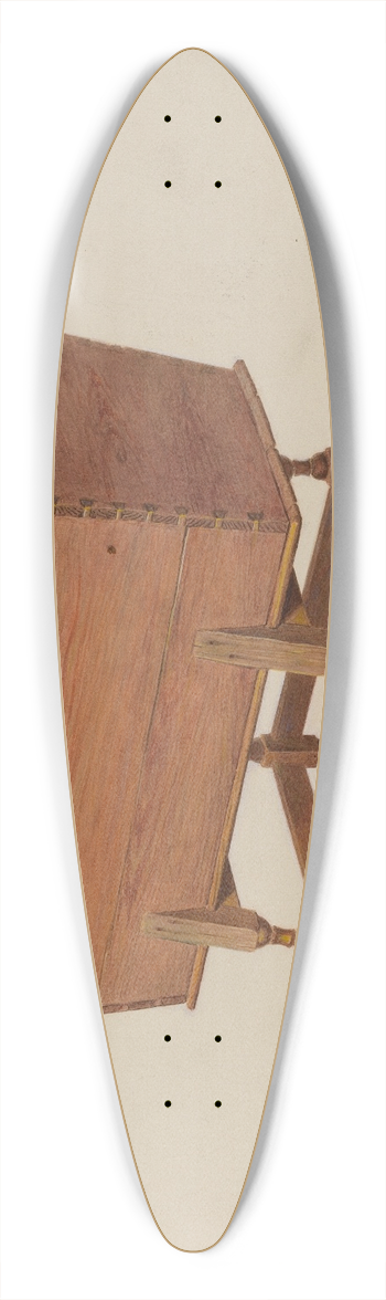 William H. Edwards - Dough Bin 39.3 inch art pintail longboard deck