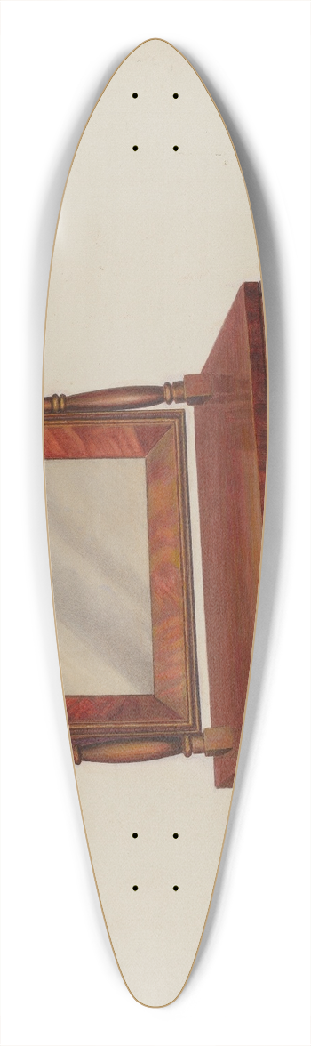William H. Edwards - Shaving Stand 39.3 inch art pintail longboard deck
