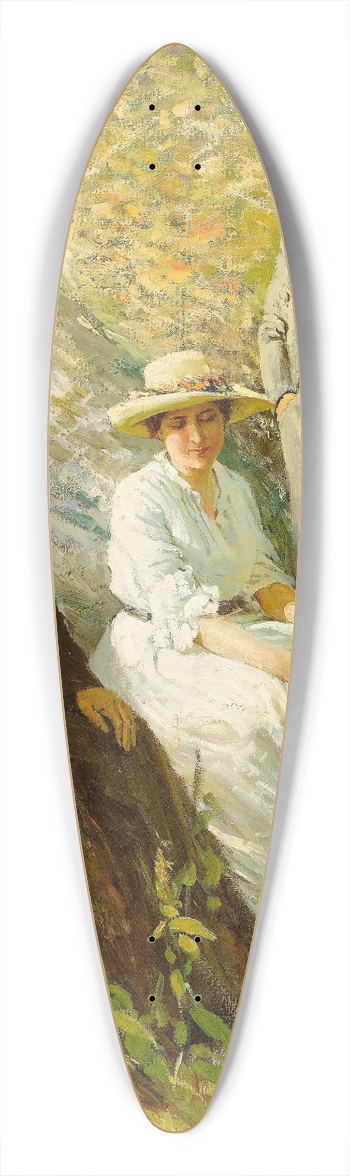 William Henry Dethlef Koerner - Rest in the Woods 39.3 inch art pintail longboard deck