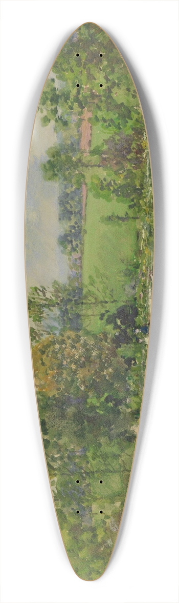 William Henry Holmes - Flowery Meadow 39.3 inch art pintail longboard deck