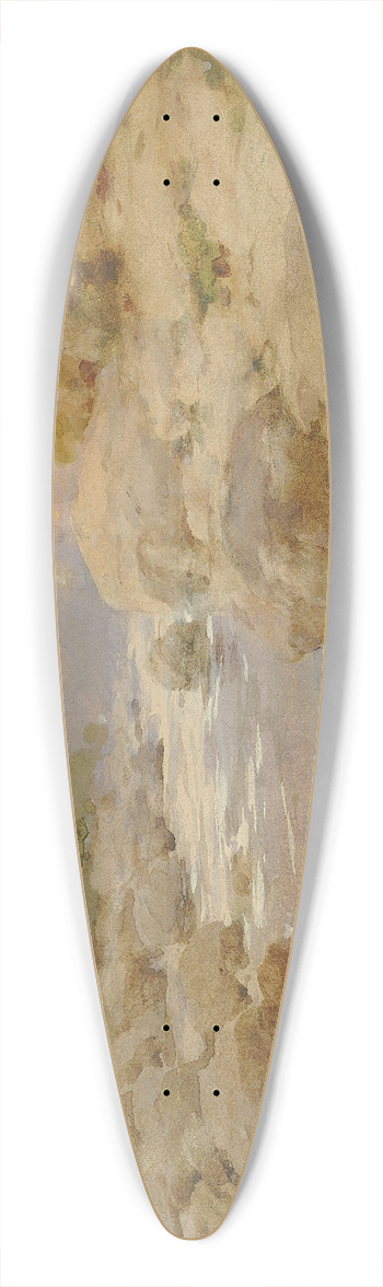 William Henry Holmes - Unmodified Rock Creek, About 1910 39.3 inch art pintail longboard deck