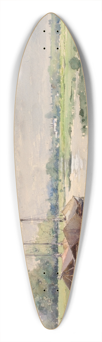 William Henry Holmes - Untitled 39.3 inch art pintail longboard deck