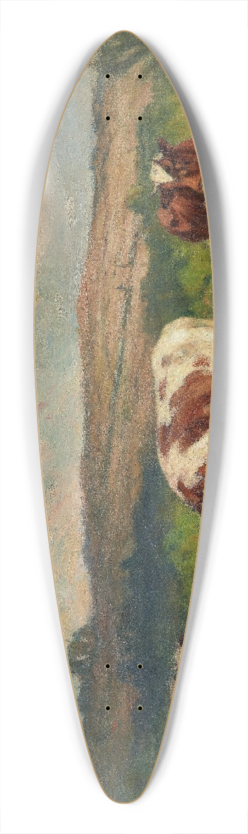 William Henry Howe - Lyme Pastures 39.3 inch art pintail longboard deck