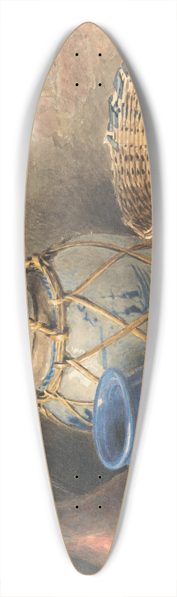 William Henry Hunt - Still Life with a Ginger Jar 39.3 inch art pintail longboard deck