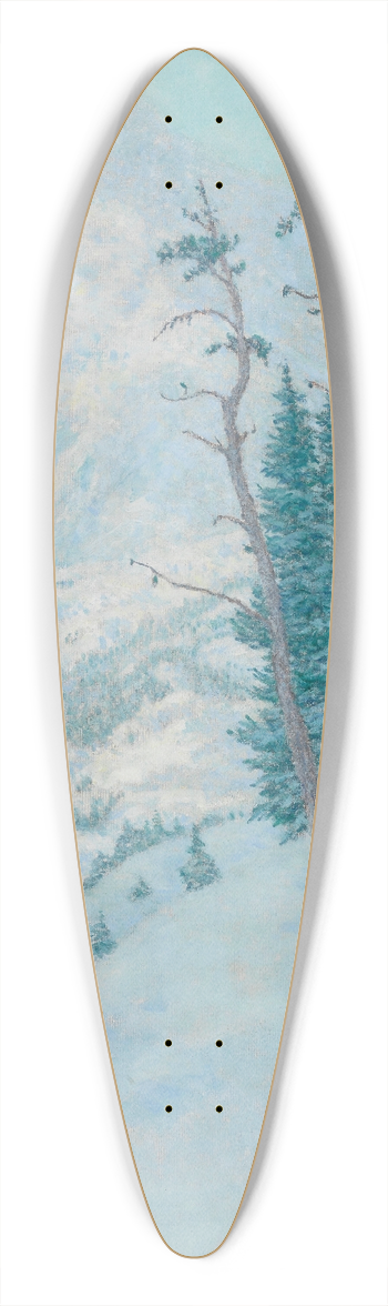 William Henry Singer - Landscape 39.3 inch art pintail longboard deck