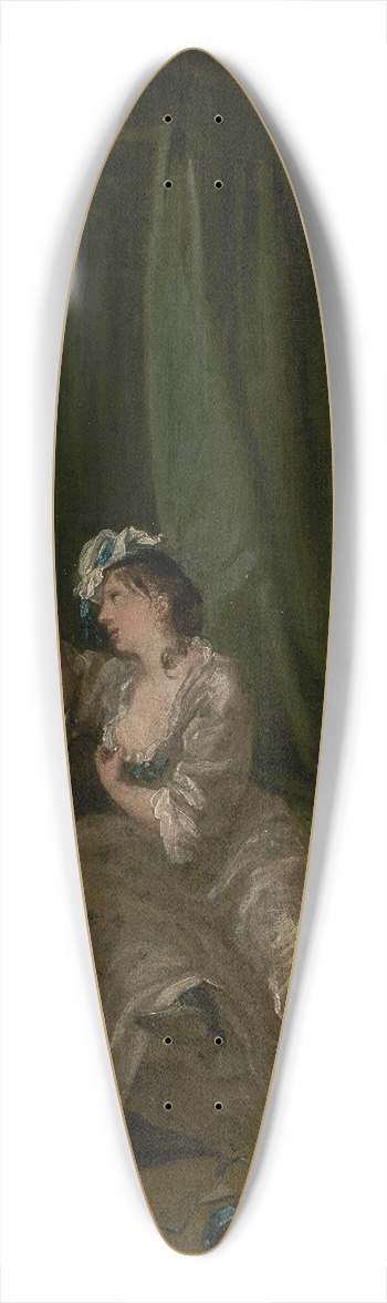 William Hogarth - After 39.3 inch art pintail longboard deck