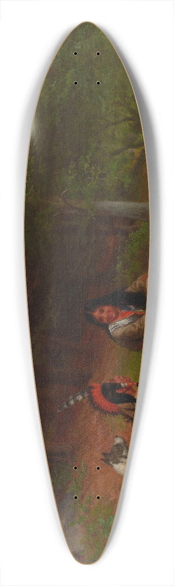 William Holbrook Beard - Indian Idyll 39.3 inch art pintail longboard deck