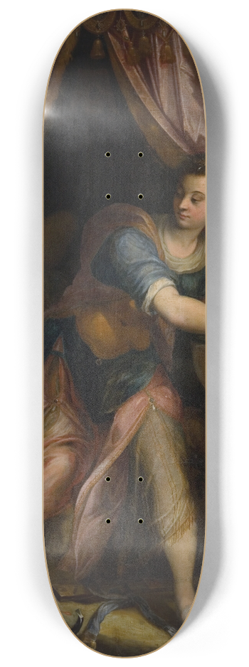 Denys Calvaert - Judith with the Head of Holofernes 8.25 inch art skate deck