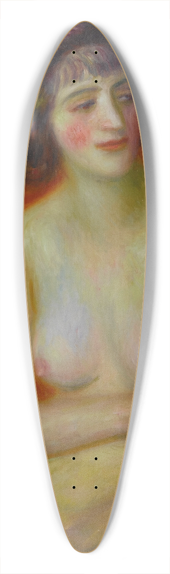 William James Glackens - Seated Nude 39.3 inch art pintail longboard deck