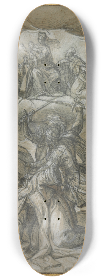 Denys Calvaert - The Death of Saint Peter Martyr 8.25 inch art skate deck