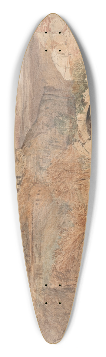 William James Mller - Ilos, Lycia 39.3 inch art pintail longboard deck