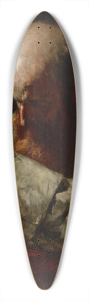 William J. Forsyth - Praying Monk 39.3 inch art pintail longboard deck