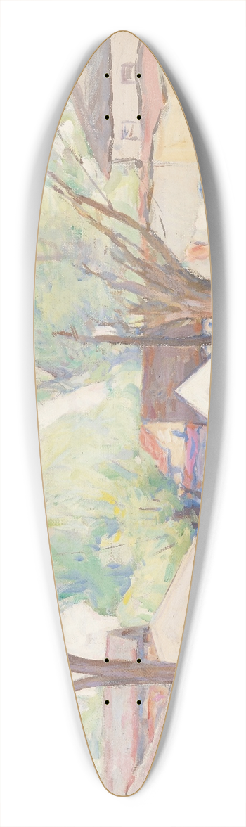 William J. Forsyth - Waterside 39.3 inch art pintail longboard deck
