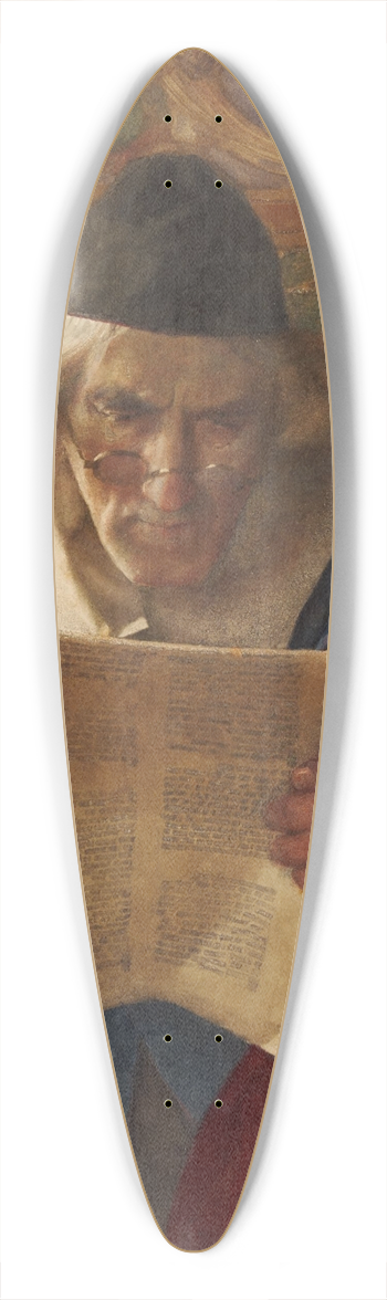 William John Wainwright - Reading The Letter 39.3 inch art pintail longboard deck