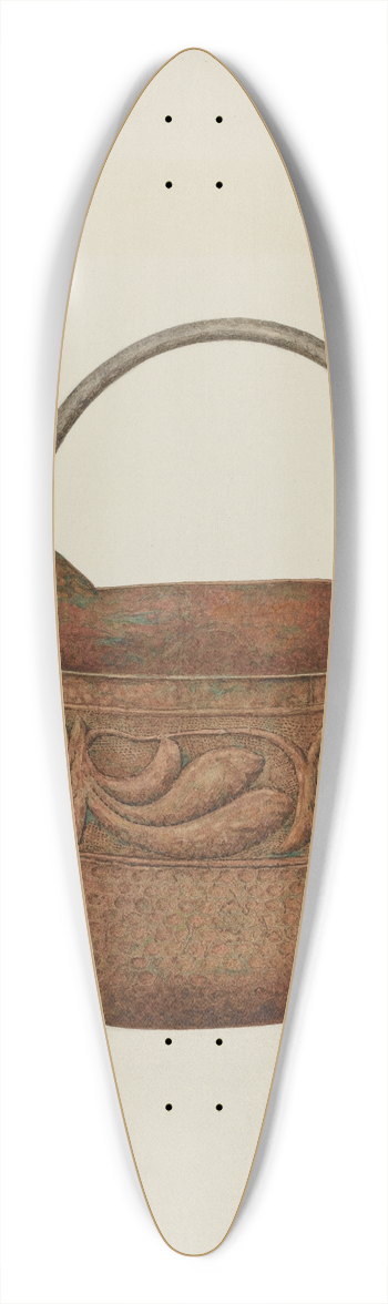 William Kieckhofel - Bucket 39.3 inch art pintail longboard deck