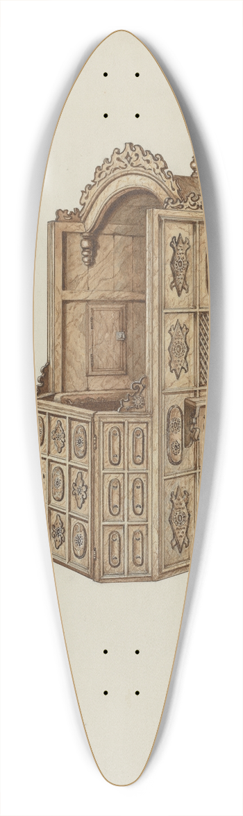 William Kieckhofel - Confessional 39.3 inch art pintail longboard deck