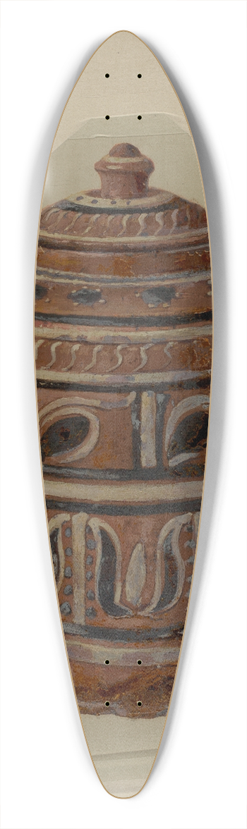 William L. Antrim - Pa. German Jar 39.3 inch art pintail longboard deck