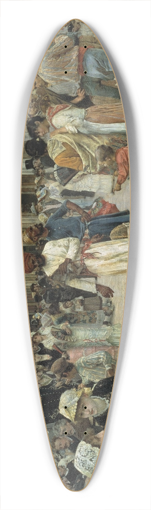 William Logsdail - The Piazza Of Saint Marks, Venice 39.3 inch art pintail longboard deck