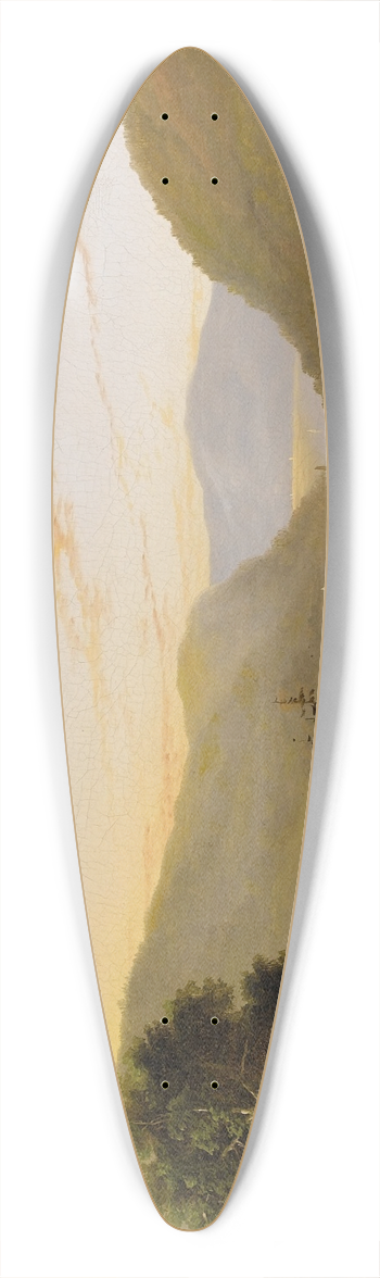 William Louis Sonntag - Hudson River Landscape with River Traffic 39.3 inch art pintail longboard deck
